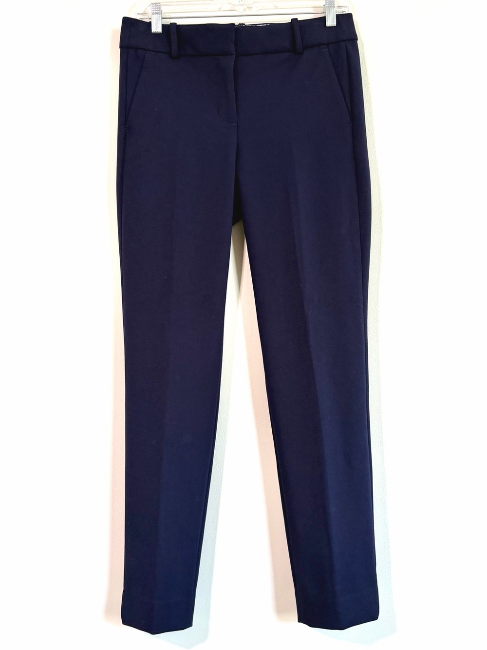 J. Crew Cameron Full Length Navy Blue Four Season Stretch Women's Pants Size 4